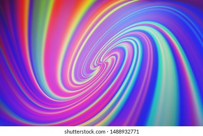 Light Multicolor vector background with wry lines. Modern gradient abstract illustration with bandy lines. A completely new template for your design.
