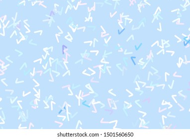 Light Multicolor vector background with wry lines. Modern gradient abstract illustration with bandy lines. Abstract style for your business design.