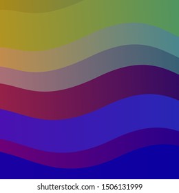 Light Multicolor vector background with wry lines. Brand new colorful illustration with bent lines. Best design for your ad, poster, banner.