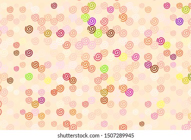 Light Multicolor vector background with wry lines. A circumflex abstract illustration with gradient. Pattern for your business design.