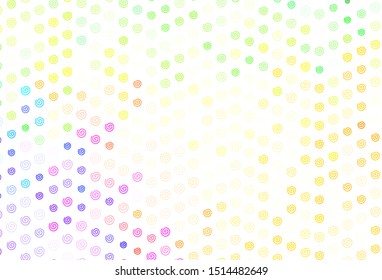 Light Multicolor vector background with wry lines. Colorful illustration in simple style with gradient. A new texture for your  ad, booklets, leaflets.