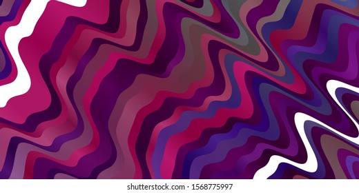 Light Multicolor vector background with wry lines. Abstract illustration with bandy gradient lines. Smart design for your promotions.