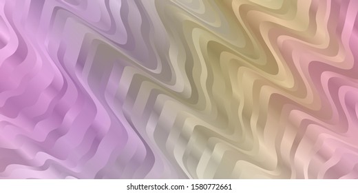 Light Multicolor vector background with wry lines. Colorful illustration, which consists of curves. Pattern for commercials, ads.