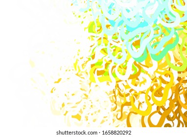 Light Multicolor vector background with wry lines. A shining illustration, which consists of curved lines. Elegant pattern for a brand book.