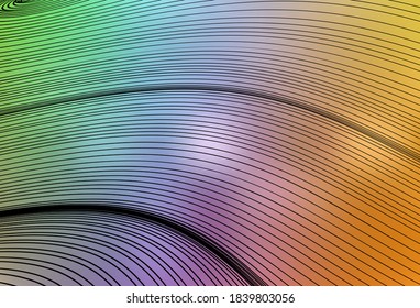 Light Multicolor vector background with wry lines. Glitter abstract illustration with wry lines. A sample for your ideas.