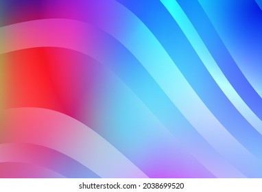 Light Multicolor vector background with wry lines. A circumflex abstract illustration with gradient. Pattern for your business design.
