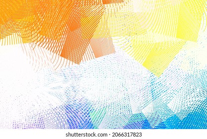 Light Multicolor vector background with wry lines. A shining illustration, which consists of curved lines. Abstract design for your web site.