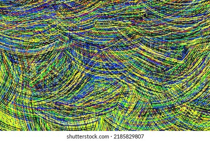 Light Multicolor vector background with wry lines. Modern gradient abstract illustration with bandy lines. New composition for your brand book.