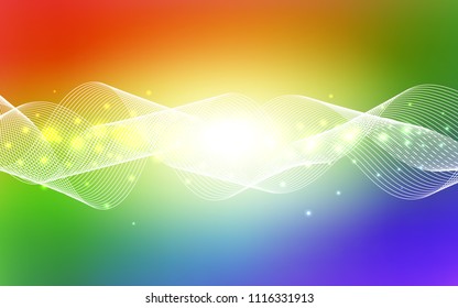 Light Multicolor vector background with xmas confetti. Blurred decorative design in anniversary style with confetti. Beautiful design for your business advert of anniversary.