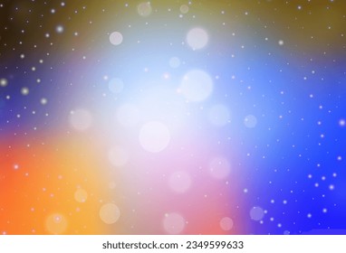 Light Multicolor vector background in Xmas style. Simple gradient illustration with Christmas attributes. Template for lettering, typography.