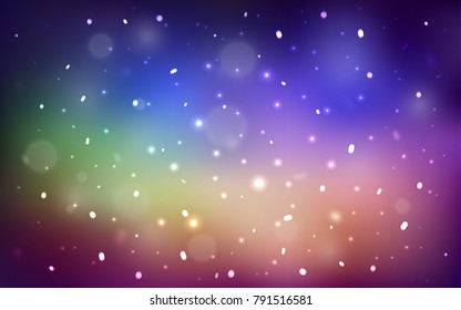 Light Multicolor vector background with xmas snowflakes. Modern geometrical abstract illustration with crystals of ice. The pattern can be used for new year leaflets.