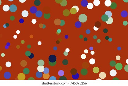 Light Multicolor vector banner with circles, spheres. Abstract spots. Background of Art bubbles in halftone style with colored gradient.