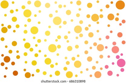 Light Multicolor vector banner set of circles, spheres. Donuts Background. Creative Design Templates. Technology halftone illustration.