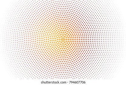 Light Multicolor vector banner set of circles, spheres. Donuts Background. Creative Design Templates. Technology halftone illustration.