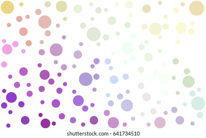 Light Multicolor vector banners set of circles, spheres. Abstract spots. Art Background of bubbles in halftone style with colored gradient.