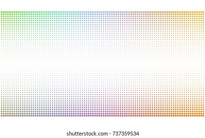 Light Multicolor vector banners set of circles, spheres. Abstract spots. Art Background of bubbles in halftone style with colored gradient.
