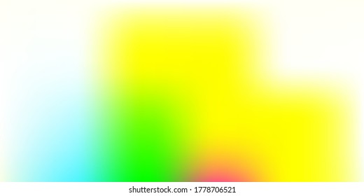 Light Multicolor vector blur backdrop. Abstract colorful illustration with blur gradient. Your design for applications.