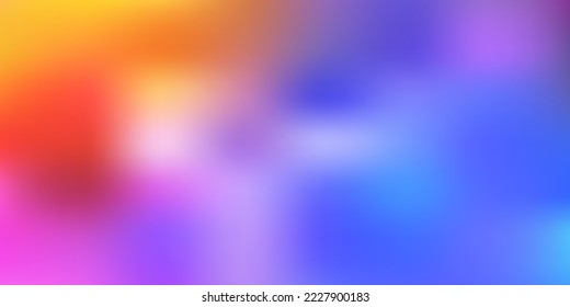 Light multicolor vector blurred backdrop. Modern elegant blur illustration with gradient. Background for mobile phones.