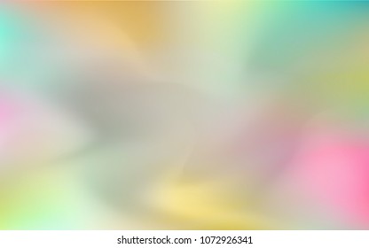 Light Multicolor vector blurred bright template. An elegant bright illustration with gradient. The textured pattern can be used for background.