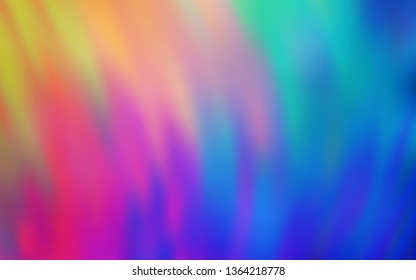Light Multicolor vector blurred bright template. Colorful abstract illustration with gradient. Elegant background for a brand book.