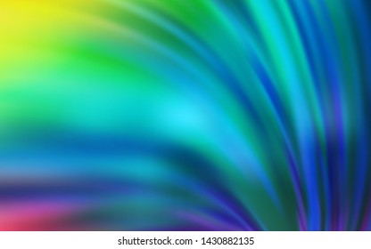 Light Multicolor vector blurred bright template. Shining colored illustration in smart style. New style design for your brand book.