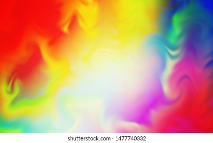 Light Multicolor vector blurred bright template. Abstract colorful illustration with gradient. Background for designs.