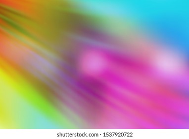 Light Multicolor vector blurred bright pattern. Colorful abstract illustration with gradient. Background for designs.