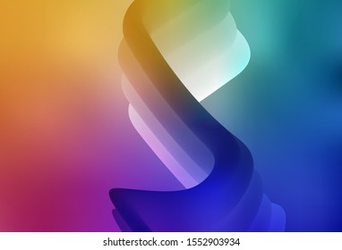 Light Multicolor vector blurred bright pattern. Creative illustration in halftone style with gradient. New design for your business.