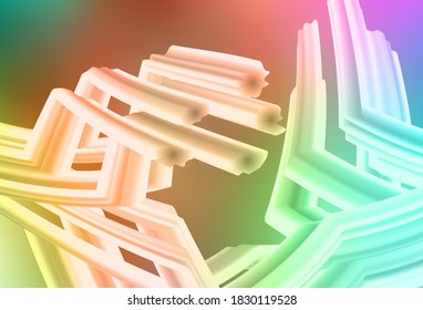 Light Multicolor vector blurred bright texture. Glitter abstract illustration with gradient design. The best blurred design for your business.