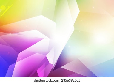 Light Multicolor vector Blurred bubbles on abstract background with colorful gradient. Modern abstract illustration with colorful water drops. Base for booklets, leaflets