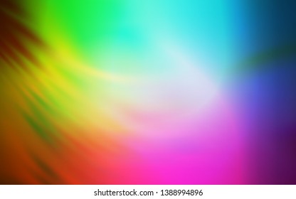 Light Multicolor vector blurred and colored pattern. Creative illustration in halftone style with gradient. Smart design for your work.