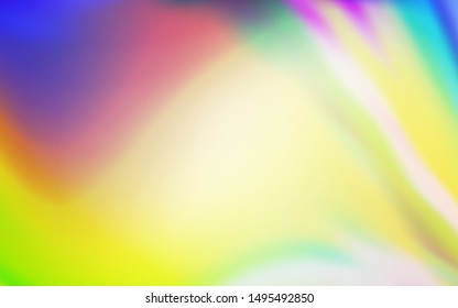 Light Multicolor vector blurred and colored pattern. Glitter abstract illustration with gradient design. New style for your business design.