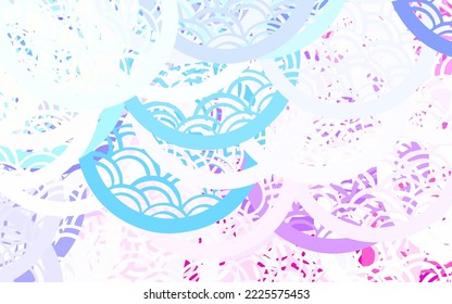 Light Multicolor vector Blurred decorative design in abstract style with bubbles. Glitter abstract illustration with blurred drops of rain. Smart design for business ads.