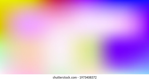 Light Multicolor vector blurred pattern. Colorful abstract illustration with blur gradient. Multipurpose app design.