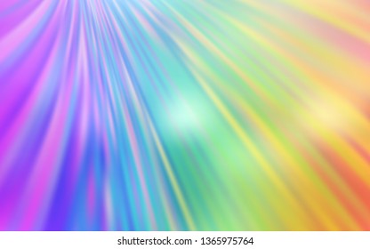 Light Multicolor vector blurred shine abstract template. Shining colored illustration in smart style. Blurred design for your web site.