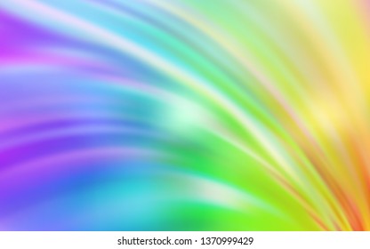 Light Multicolor vector blurred shine abstract template. Creative illustration in halftone style with gradient. New style design for your brand book.