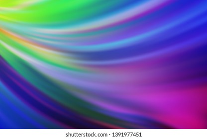 Light Multicolor vector blurred shine abstract template. Shining colored illustration in smart style. New way of your design.