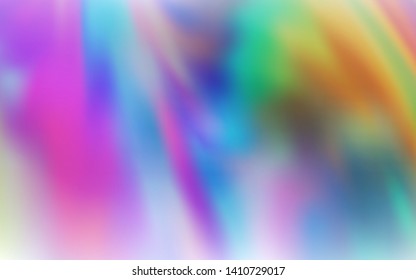 Light Multicolor vector blurred shine abstract template. Shining colored illustration in smart style. New design for your business.