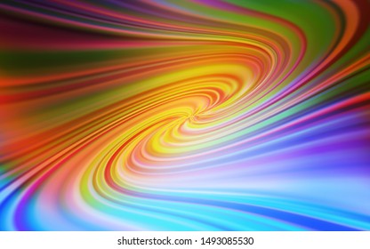 Light Multicolor vector blurred shine abstract template. A completely new colored illustration in blur style. New design for your business.