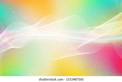 Light Multicolor vector blurred shine abstract background. Shining colored illustration in smart style. New way of your design.