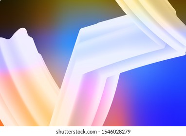 Light Multicolor vector blurred shine abstract texture. Glitter abstract illustration with gradient design. The best blurred design for your business.