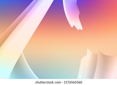 Light Multicolor vector blurred shine abstract texture. Colorful abstract illustration with gradient. Background for a cell phone.