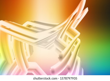 Light Multicolor vector blurred shine abstract background. Creative illustration in halftone style with gradient. New style design for your brand book.