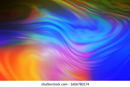 Light Multicolor vector blurred shine abstract template. A completely new colored illustration in blur style. New design for your business.