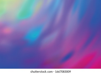 Light Multicolor vector blurred shine abstract background. Glitter abstract illustration with gradient design. Background for a cell phone.