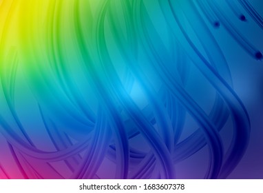 Light Multicolor vector blurred shine abstract background. Creative illustration in halftone style with gradient. Elegant background for a brand book.