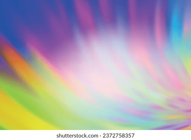 Light Multicolor vector blurred shine abstract template. Colorful abstract illustration with gradient. The best blurred design for your business.