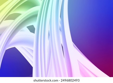 Light Multicolor vector blurred shine abstract background. Colorful abstract illustration with gradient. New style for your business design.