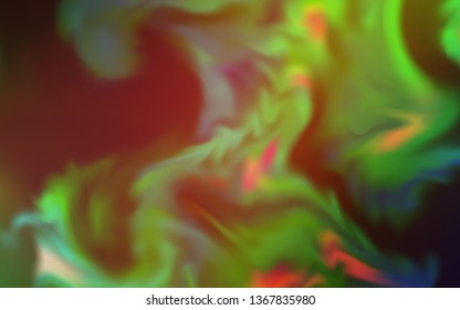 Light Multicolor vector blurred template. Glitter abstract illustration with gradient design. New style design for your brand book.