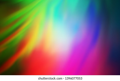 Light Multicolor vector blurred template. New colored illustration in blur style with gradient. The best blurred design for your business.